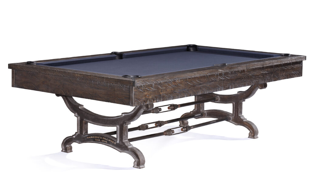 Modern pool table for arcade or home game room needs.