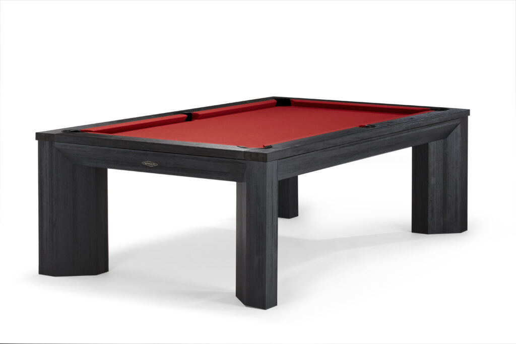 Modern billiard table made by Brunswick, ideal for home game room needs.