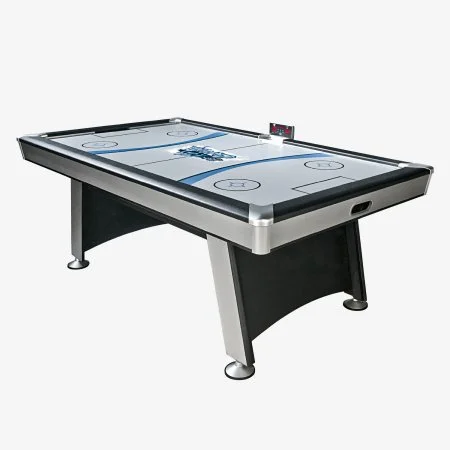 Contemporary HJ Scott's Wicked air hockey table is the perfect home entertainment system to add to your home game room.