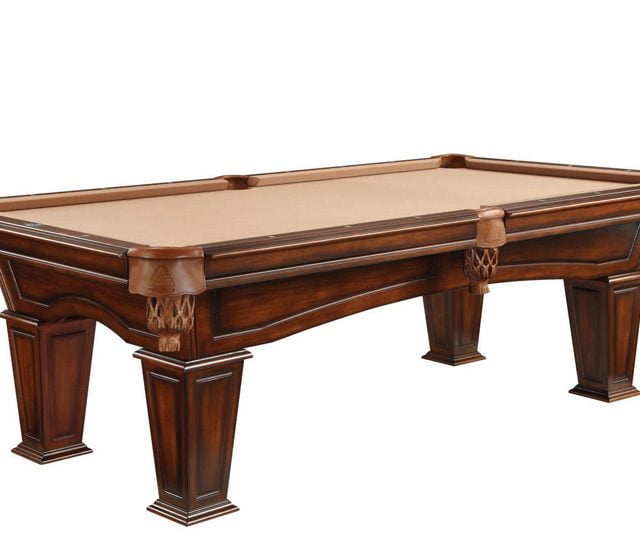 Timeless pool table for home game room design.