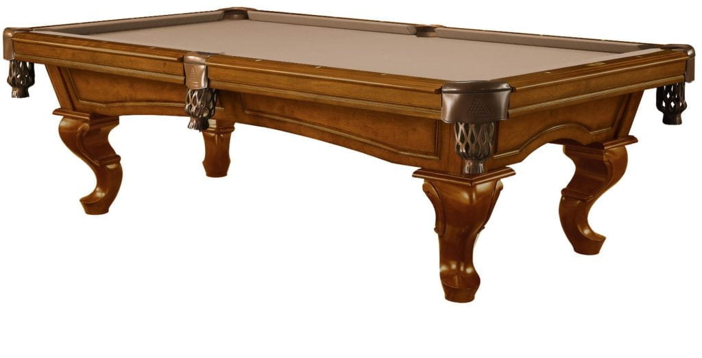 Traditional pool table by Legacy for home arcade and game rooms.
