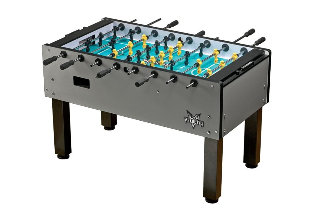 Classic Velocity foosball table for your home recreation game room needs.