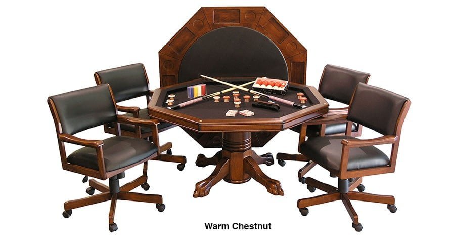 3-in-1 Game Table with 4 Chairs