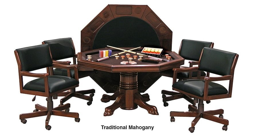 3-in-1 Game Table with 4 Chairs
