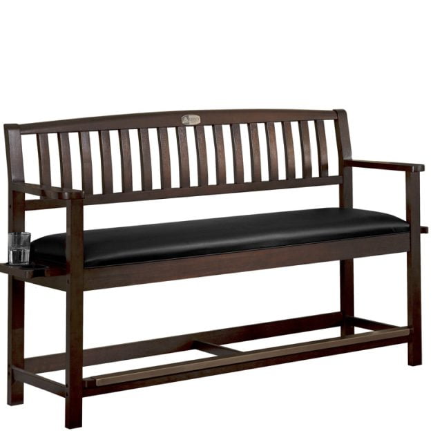 Traditional Legacy Classic Backed Storage Bench for home game room seating needs.