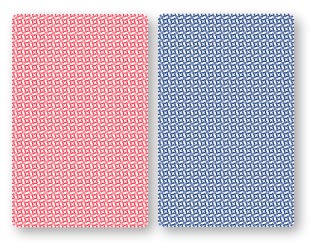 Gemaco 100% Plastic Playing Cards | Red/Blue Weave