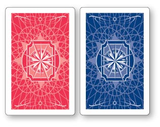 Gemaco Sextant 100% Plastic Playing Cards | Red/Blue