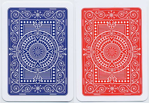 Modiano 100% Plastic Playing Cards | Blackjack Red/Blue