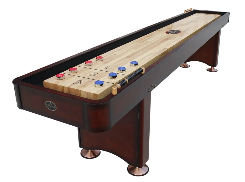 Classic shuffleboard table by Playcraft for any home game room needs.