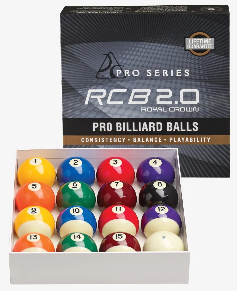 The Pro Series RCB 2.0 Professional ball set for billiard needs.