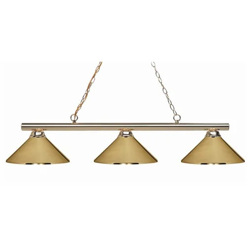 3-Shade Billiard Light | Metal Shades