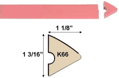K-66 Traditional Rail Rubber - Image 2