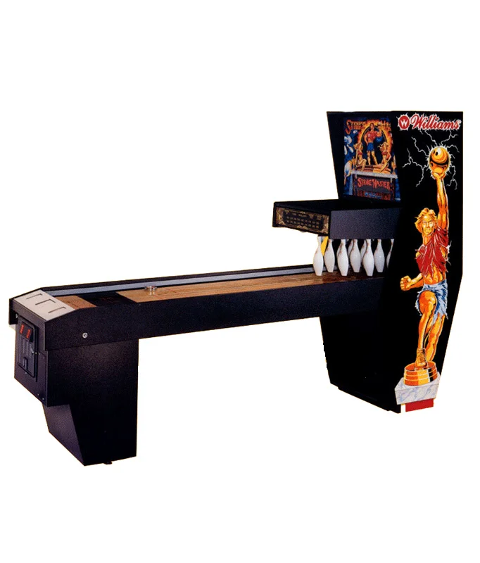 Reconditioned shuffle alley machine for home arcade and home game rooms.