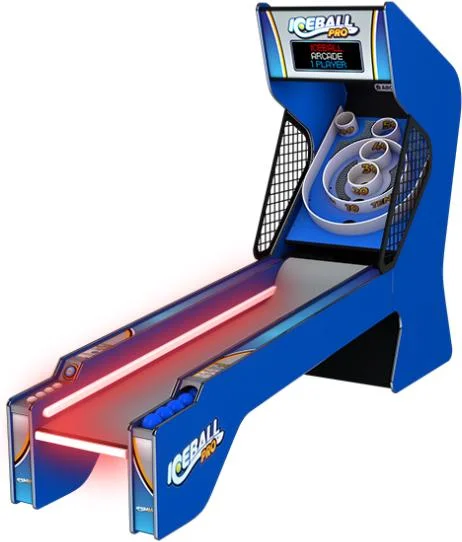 Iconic ICEBALL Pro Alley Roller, a great addition to custom game room design.