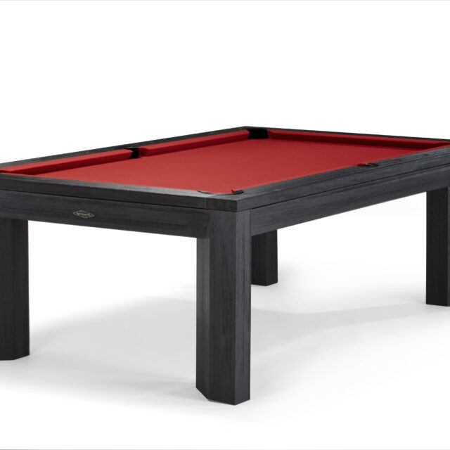 Modern billiard table made by Brunswick, ideal for home game room needs.
