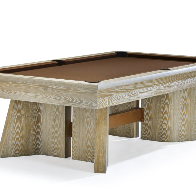 Unique Brunswick pool table for home game room needs.