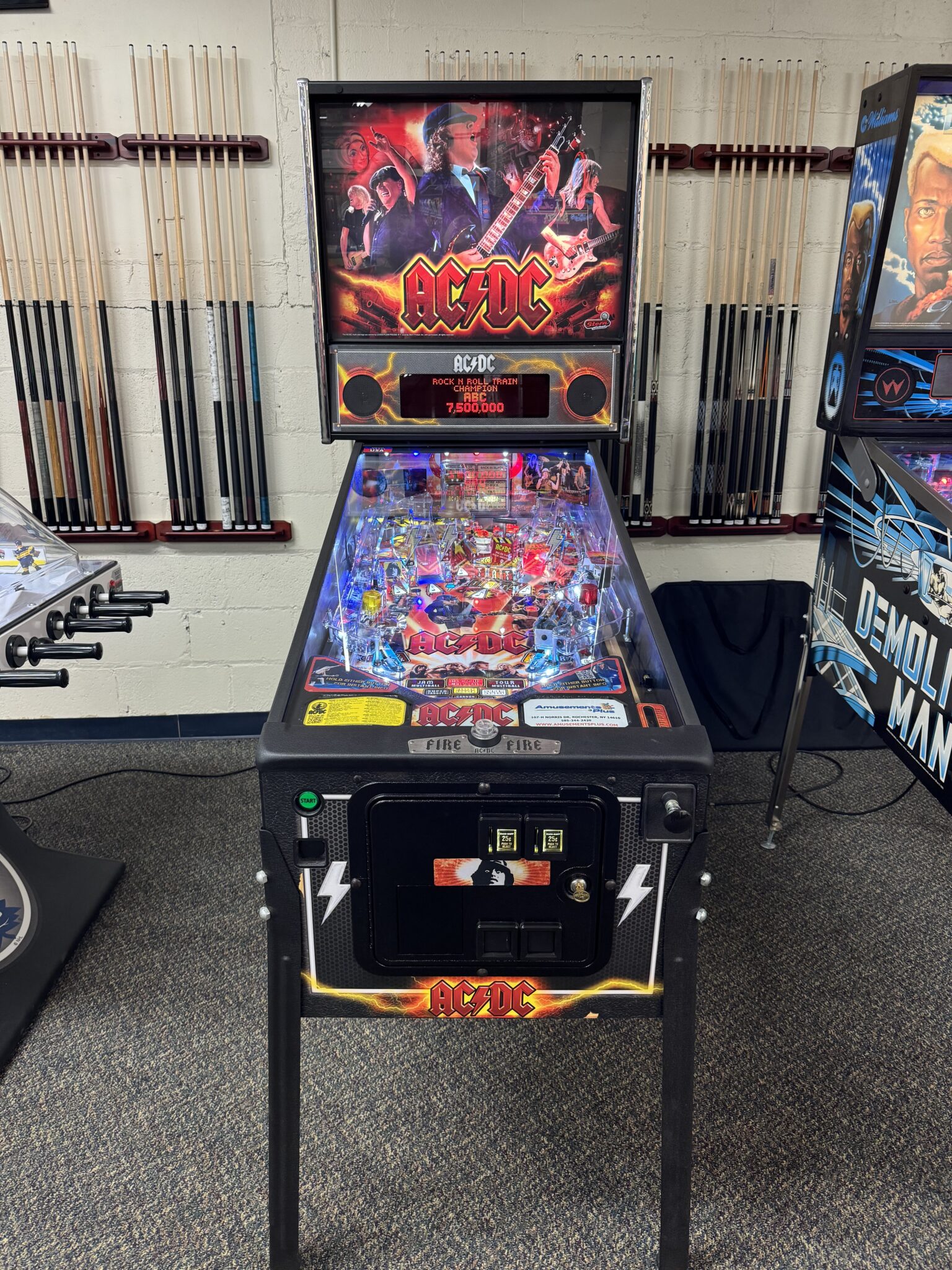 Ac Dc Pro Pinball Machine - Pro Edition - Amusements Plus